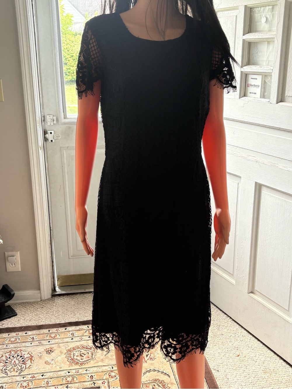 Nicole Miller Black Lace Midi Dress new without tags never worn